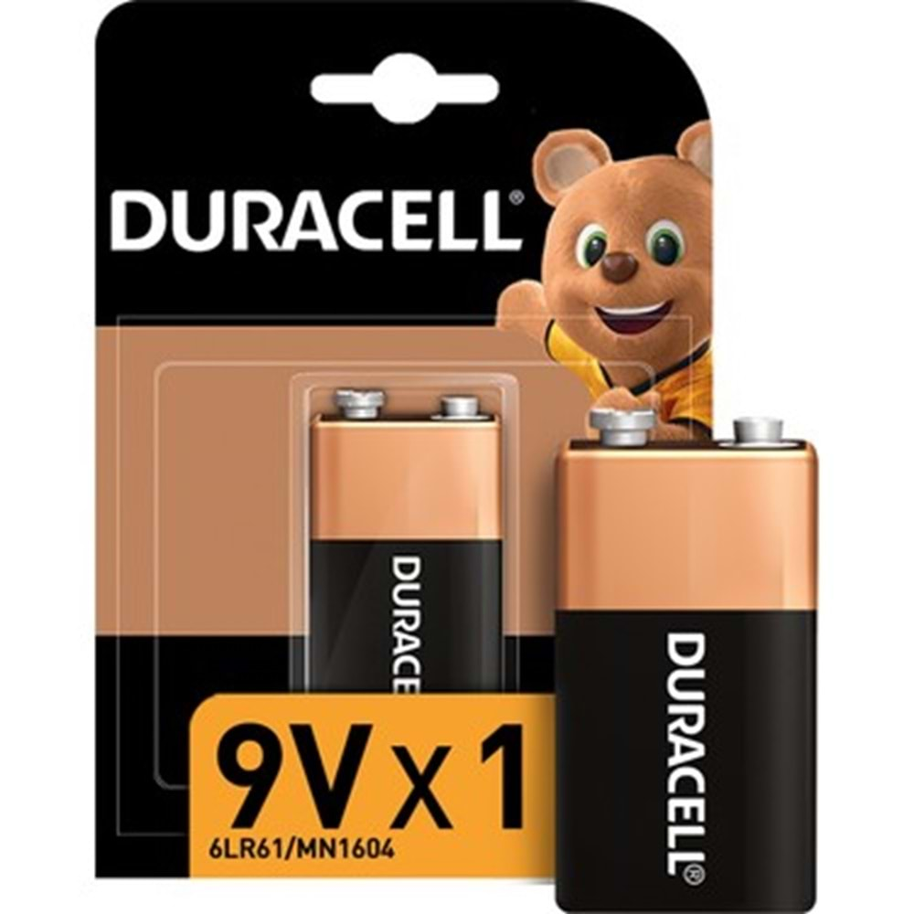 DURACELL 9V Alkaline Pil 6LF22-MN-1604