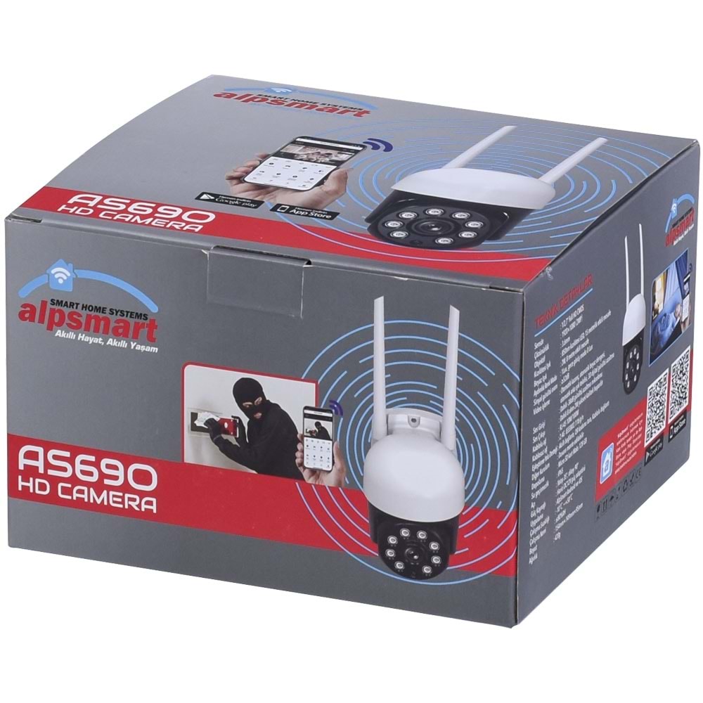 ALPSMART Wifi Dış Mekan Kamera AS-690