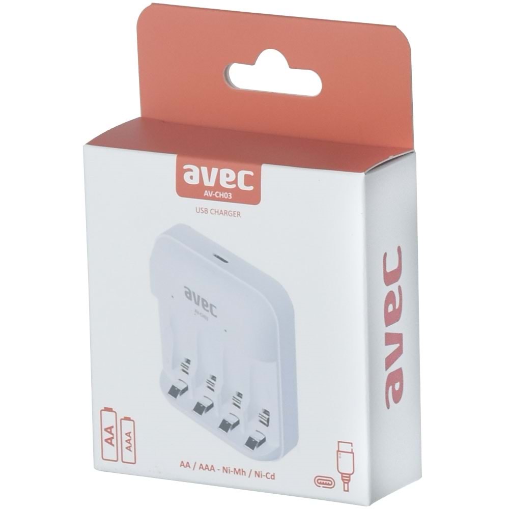 AVEC AA-AAA Usb Li Pil Şarj Cihazı AV-CH03