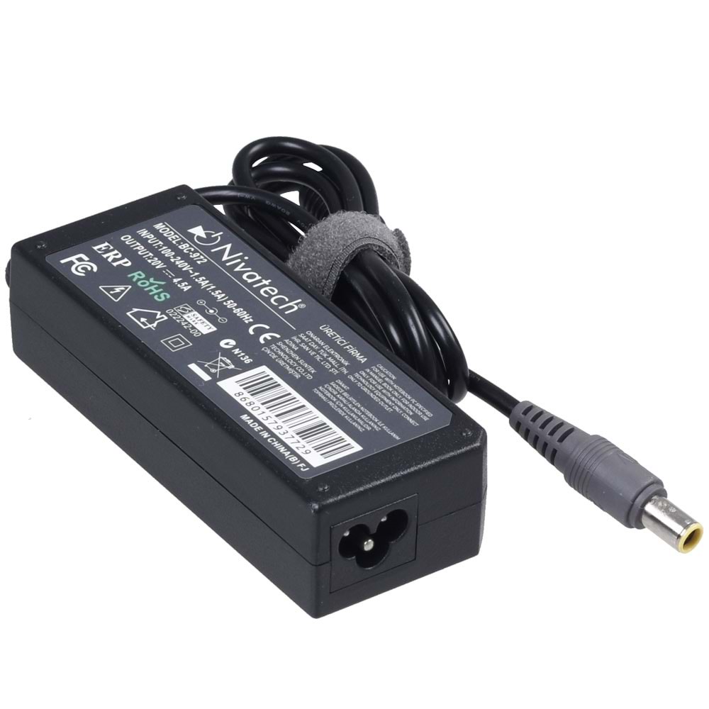 NIVATECH 20V 4,5A 8,0X5,5 Mm Laptop Adaptörü BC-972