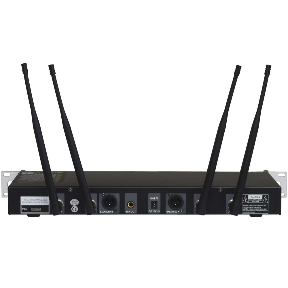 WÖLLER Çift Kanal 2 EL Kablosuz True Diversity UHF Kablosuz Mikrofon DW-3000 EE