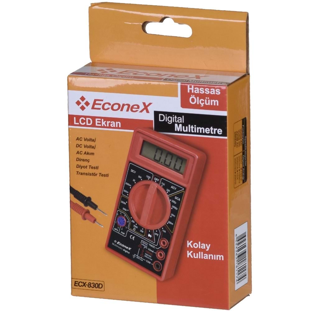 ECONEX Dijital Ölçü Aleti (Multimetre) ECX-830 D