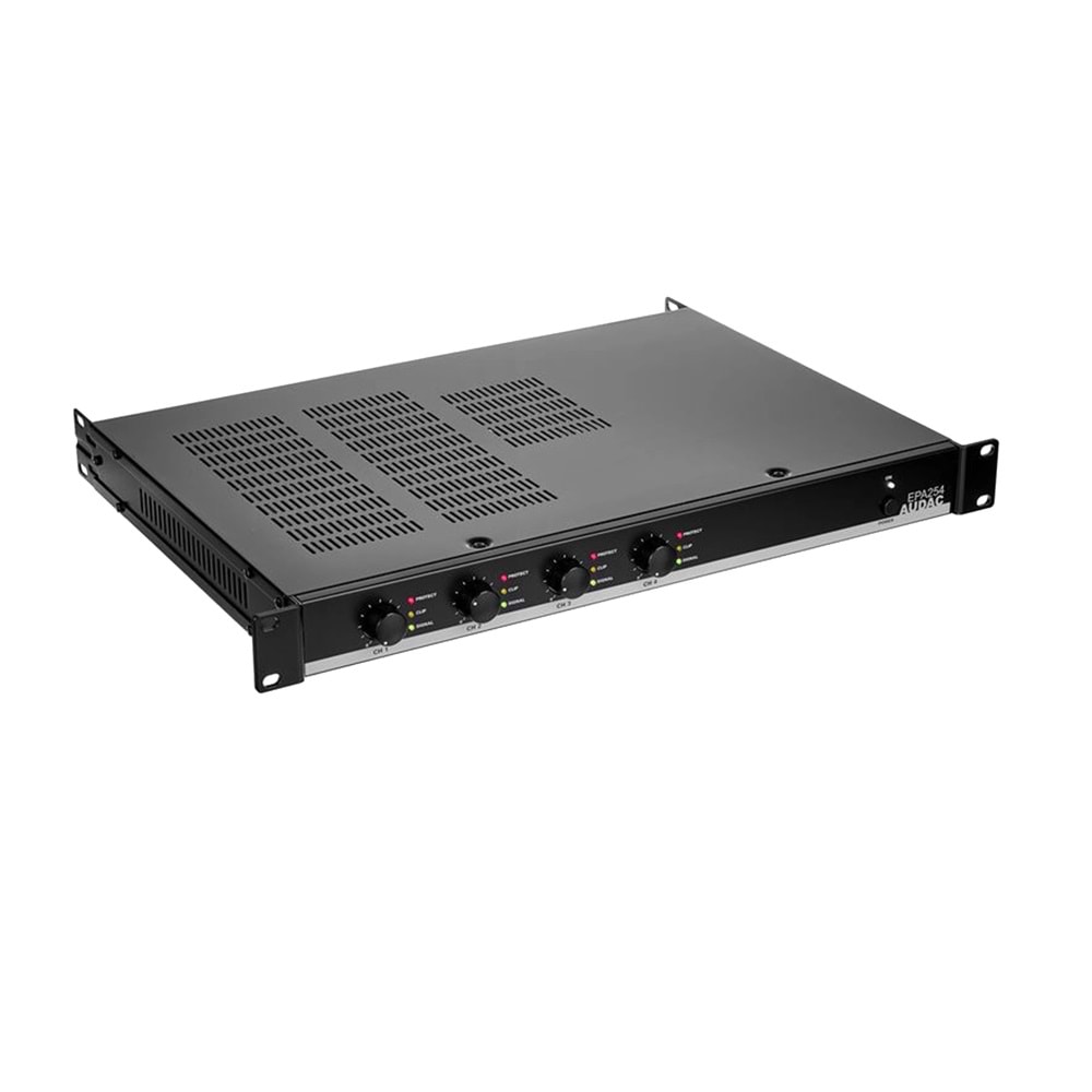 AUDAC Quad Channel Class D Amplifier 4 X 250 W + CROSSOVER EPA254
