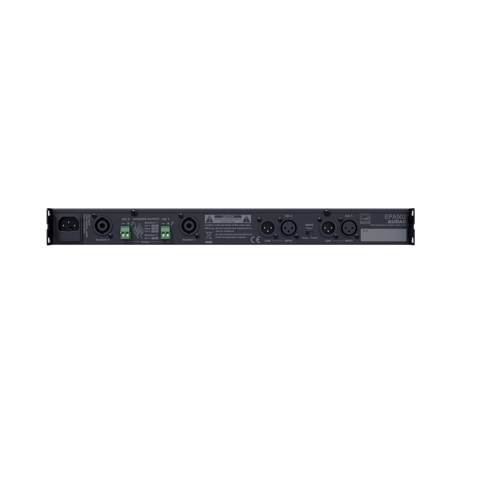 AUDAC Dual Channel Class D Amplifier 2 X 500 W EPA502