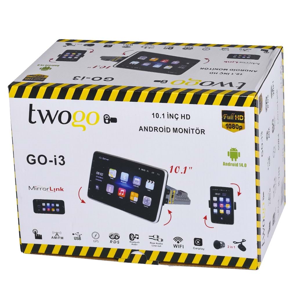 TWOGO 10,1'' 2+32 Android Multimedya GO-İ3