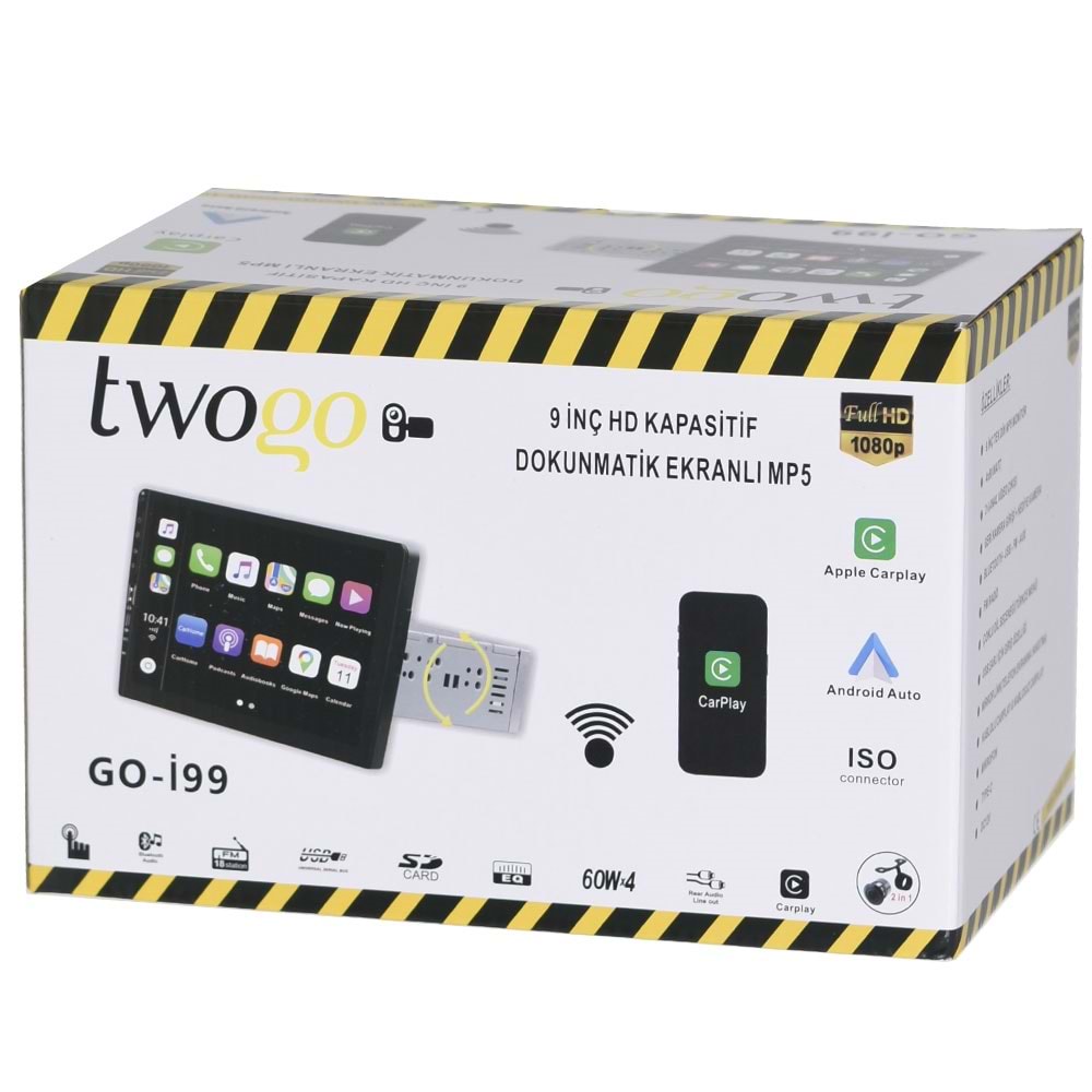 TWOGO 9'' Bluetooth ve USB Girişli Mirrorlink Double Tofaş Uyumlu GO-İ99