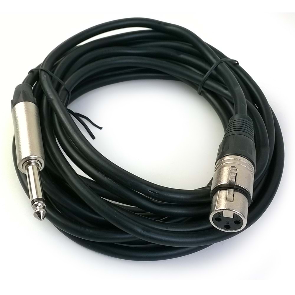 HUES Canon Dişi 6,3 Mm Erkek 5 Mt Kablo HS-110-5