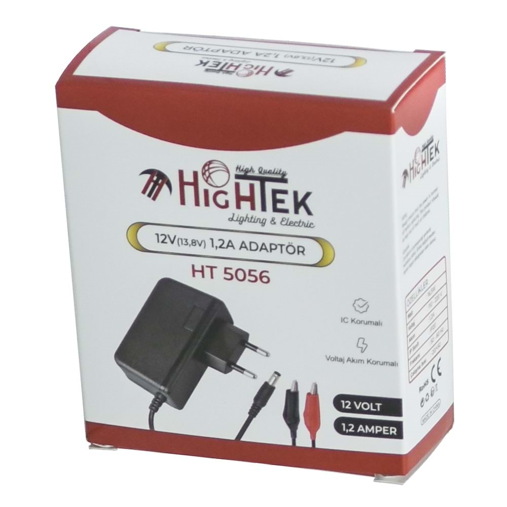 HIGHTEK 12V 1,2A Akü Şarj Adaptörü HT-5056