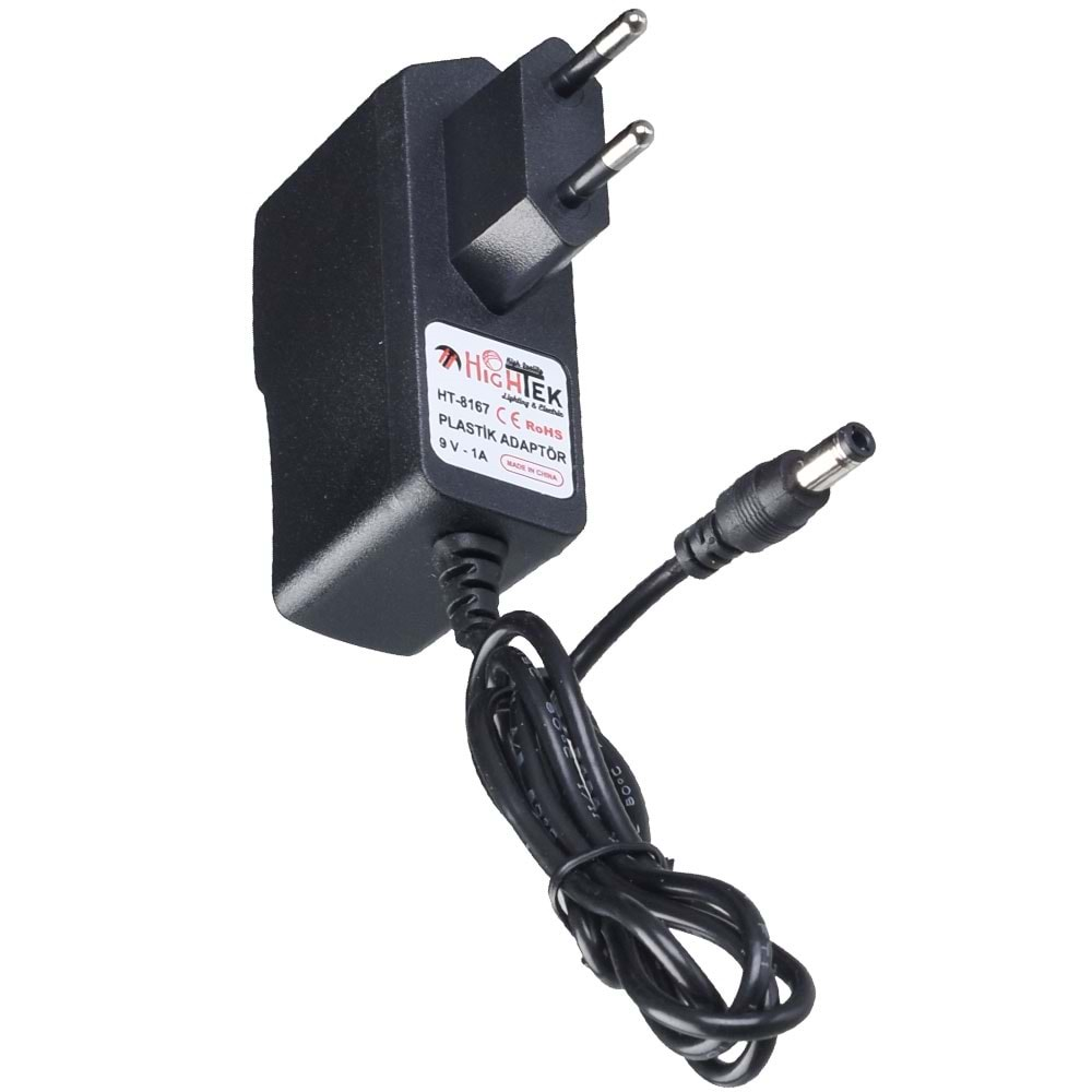 HIGHTEK 9V 1A Smps Piriz Tipi Adaptör Ht-9 HT-8167