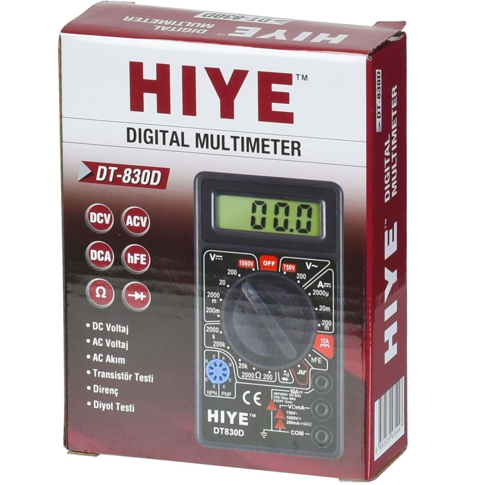 HIYE Hy-830 D Dijital Ölçü Aleti HY-DT-830 D