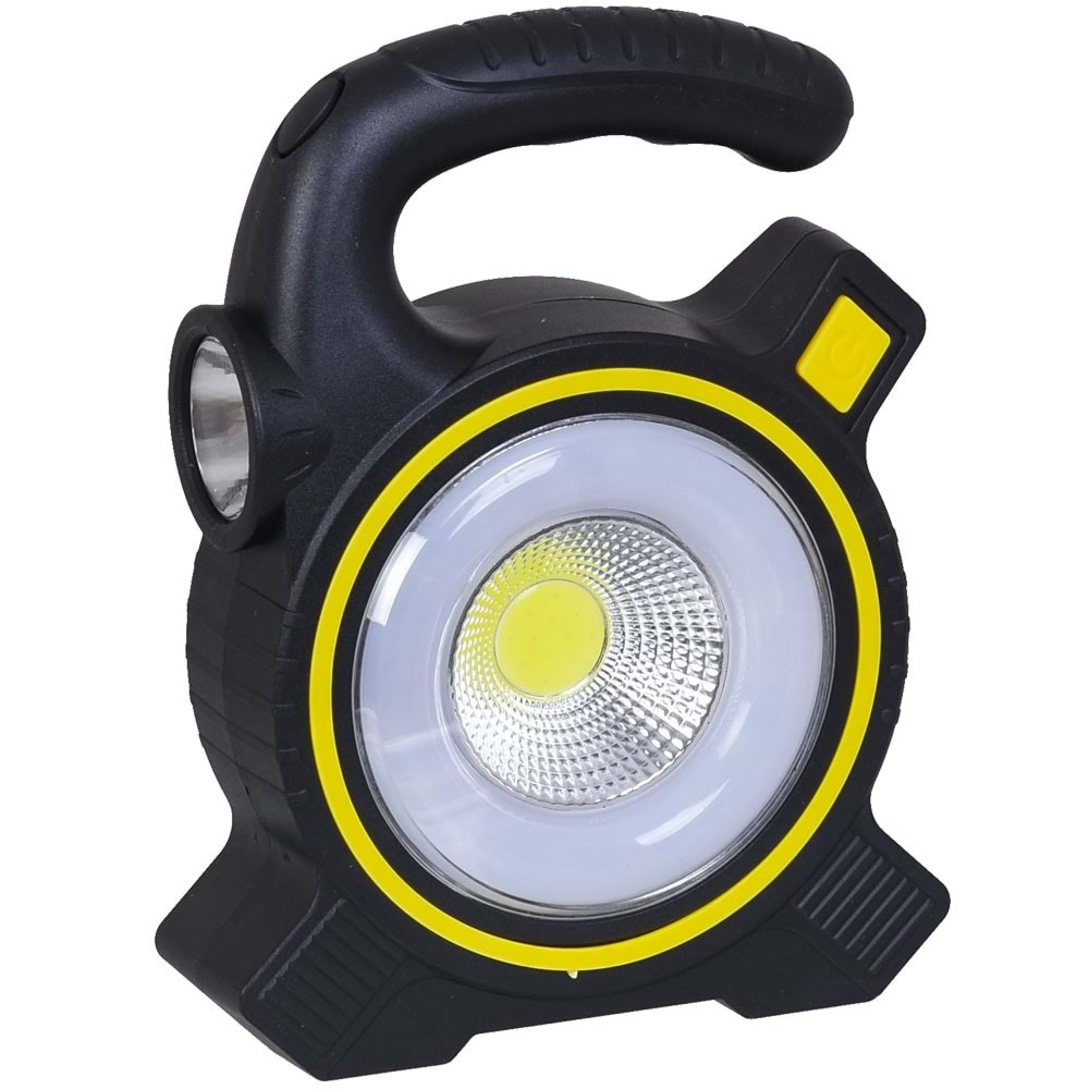 SOLAR Şarjlı Cob Ledli Fener JG-JZJ838