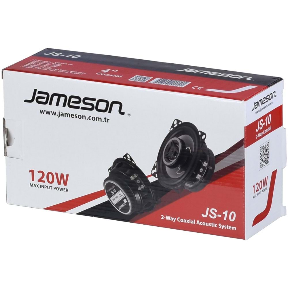 Jameson JS-10 10cm 100W 2-Yollu Oto Hoparlör