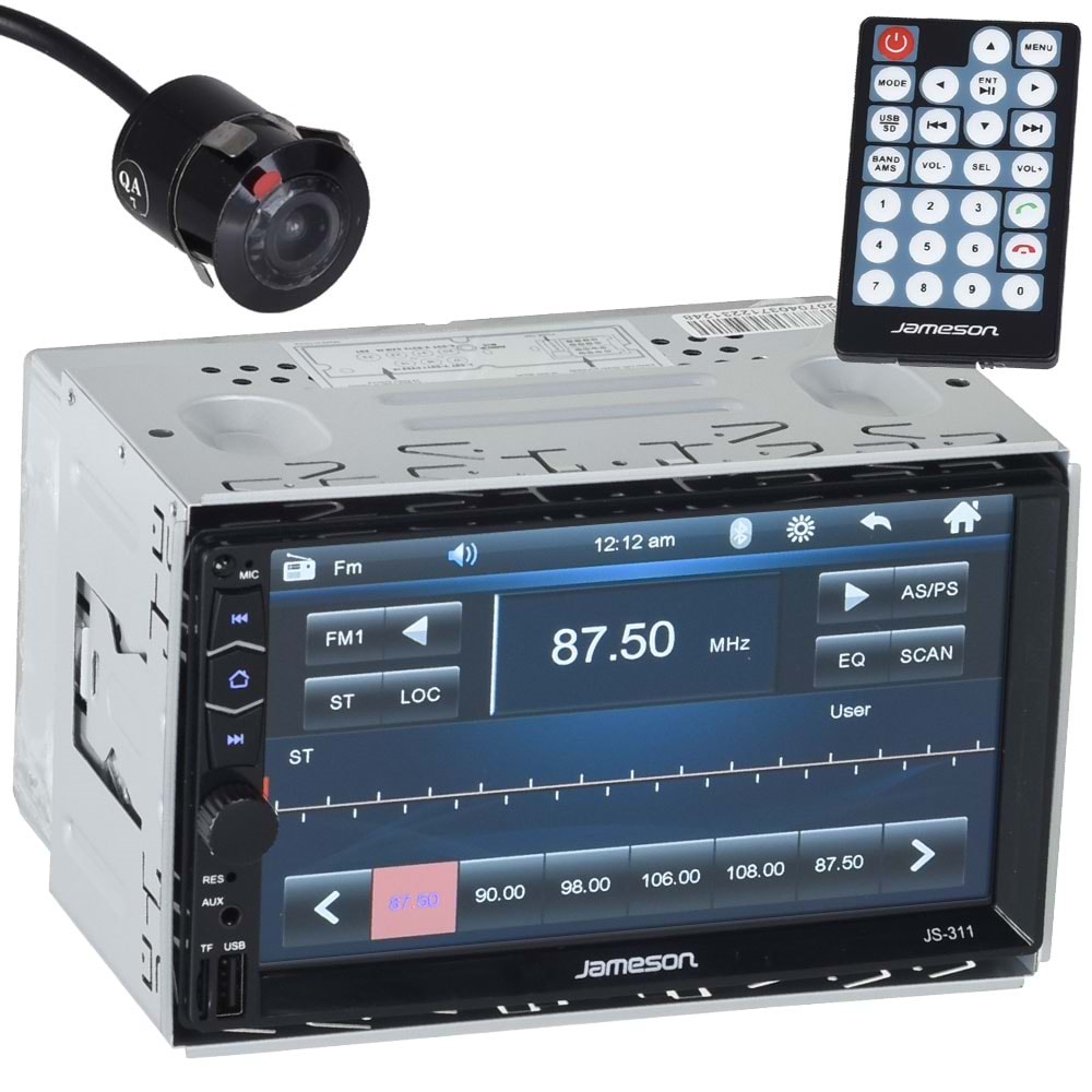 JAMESON 7'' Usb-Sd-Fm-Bt Double Teyp JS-311 BT