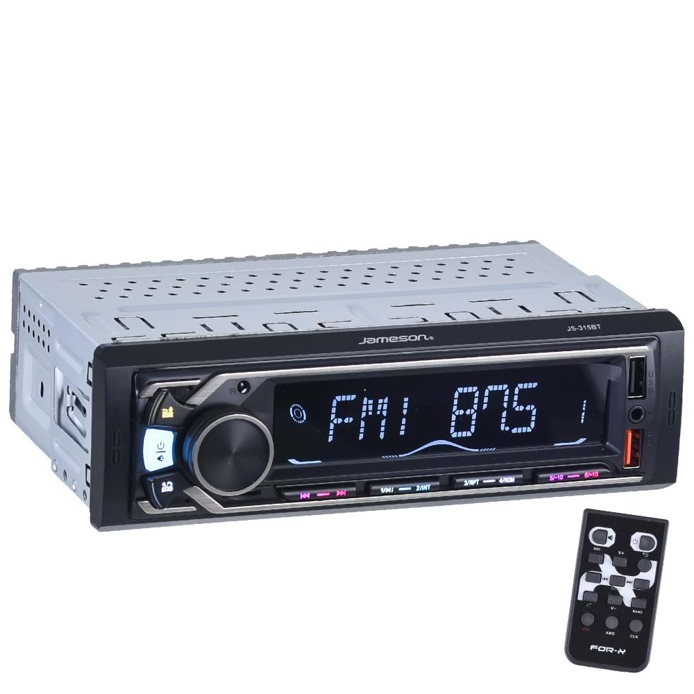 JAMESON Bluetooth ve 2 X USB Girişli Radyo Oto Teyp JS-315 BT