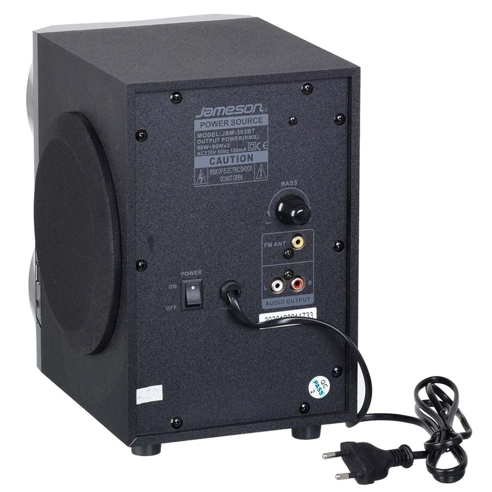 JAMESON 2+1 USB+SD+FM+BT Ses Sistemi JSM-393 BT