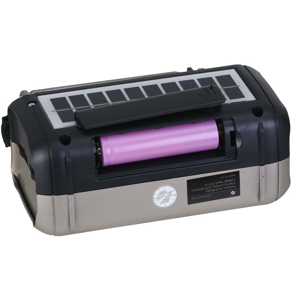 KTF 2'' Solarlı Işıklı Usb Radyo KTF-1448
