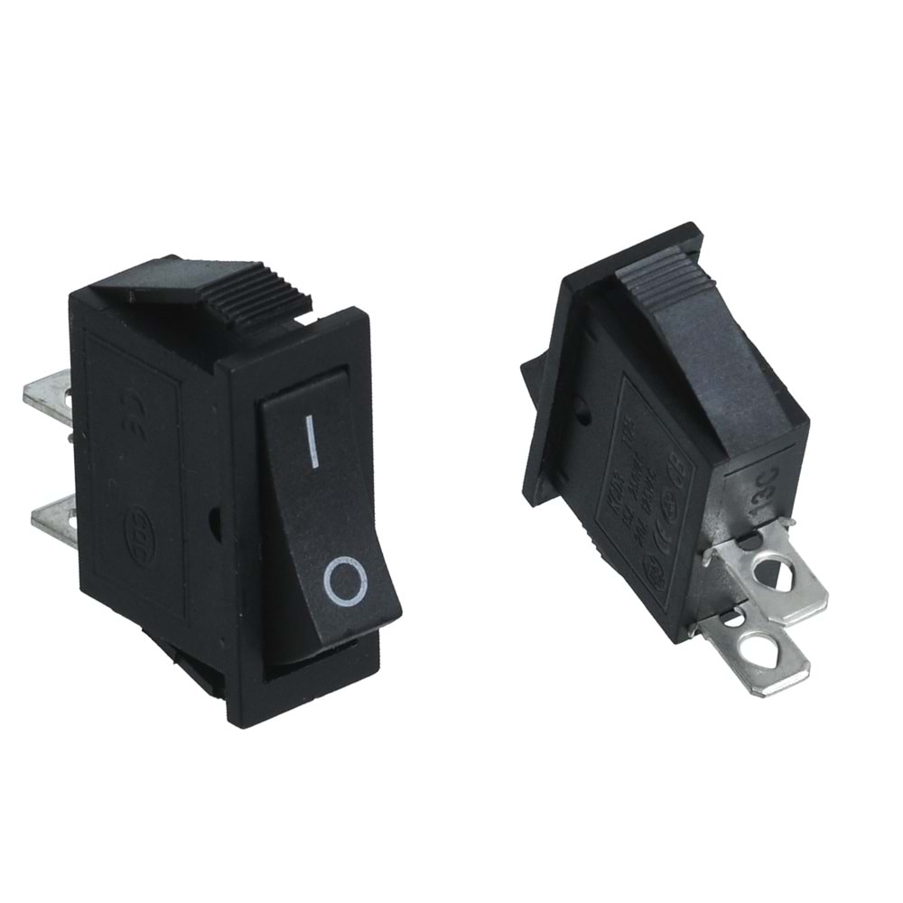 HIGHTEK Tekli Dar Işıksız Anahtar On Off 2P LDS114