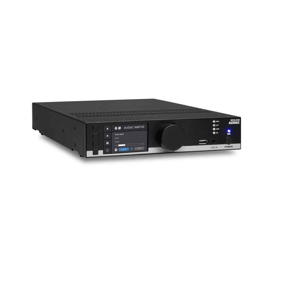 AUDAC Multi-functional SourceCon™ Amplifier 2 x 40W 70/100V MFA208