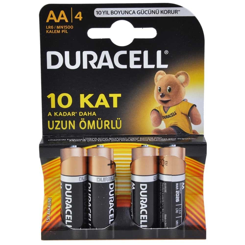 DURACELL Alkaline Kalem Pil (4 Lü Blister) AA MN-1500-4