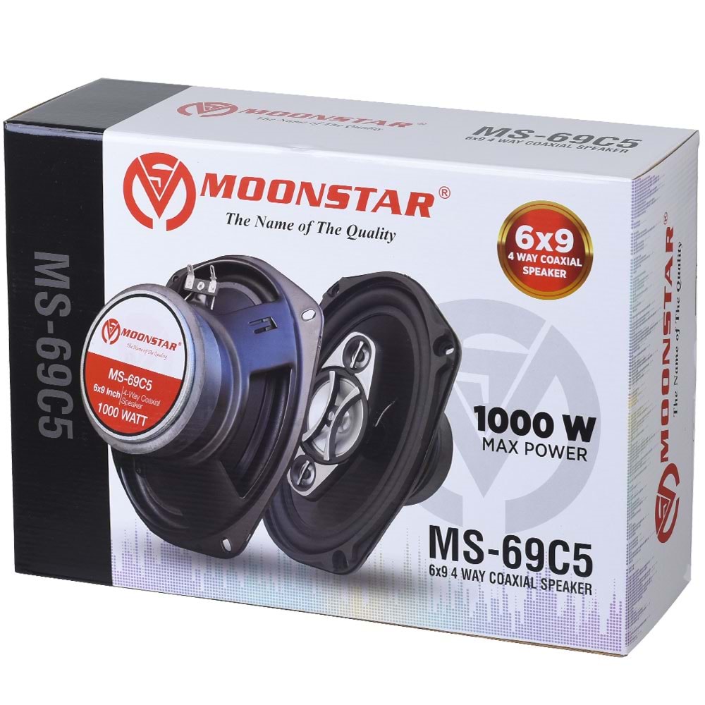 MOONSTAR 6X9 1000W Oval Coaxial Hoparlör MS-69 C5