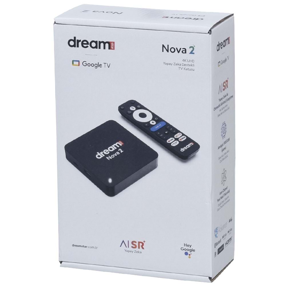 DREAMSTAR 2 Gb Ram 32 Gb Hafıza Yapay Zekalı Lisanslı Androıd 11 TV Plus lıTv Box NOVA-2