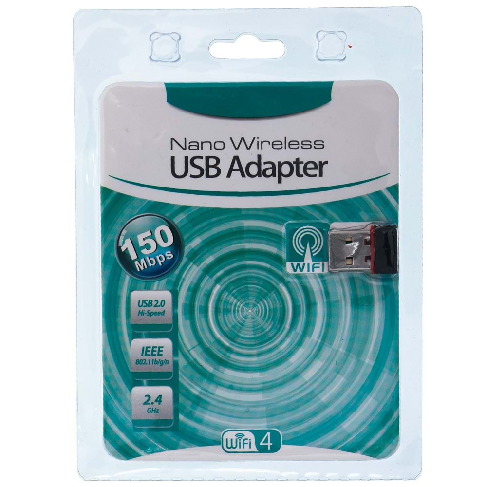 NİVATECH 150 Mps USB 2.0 MTK7601 Mini WiFi Adaptör NTC-W05