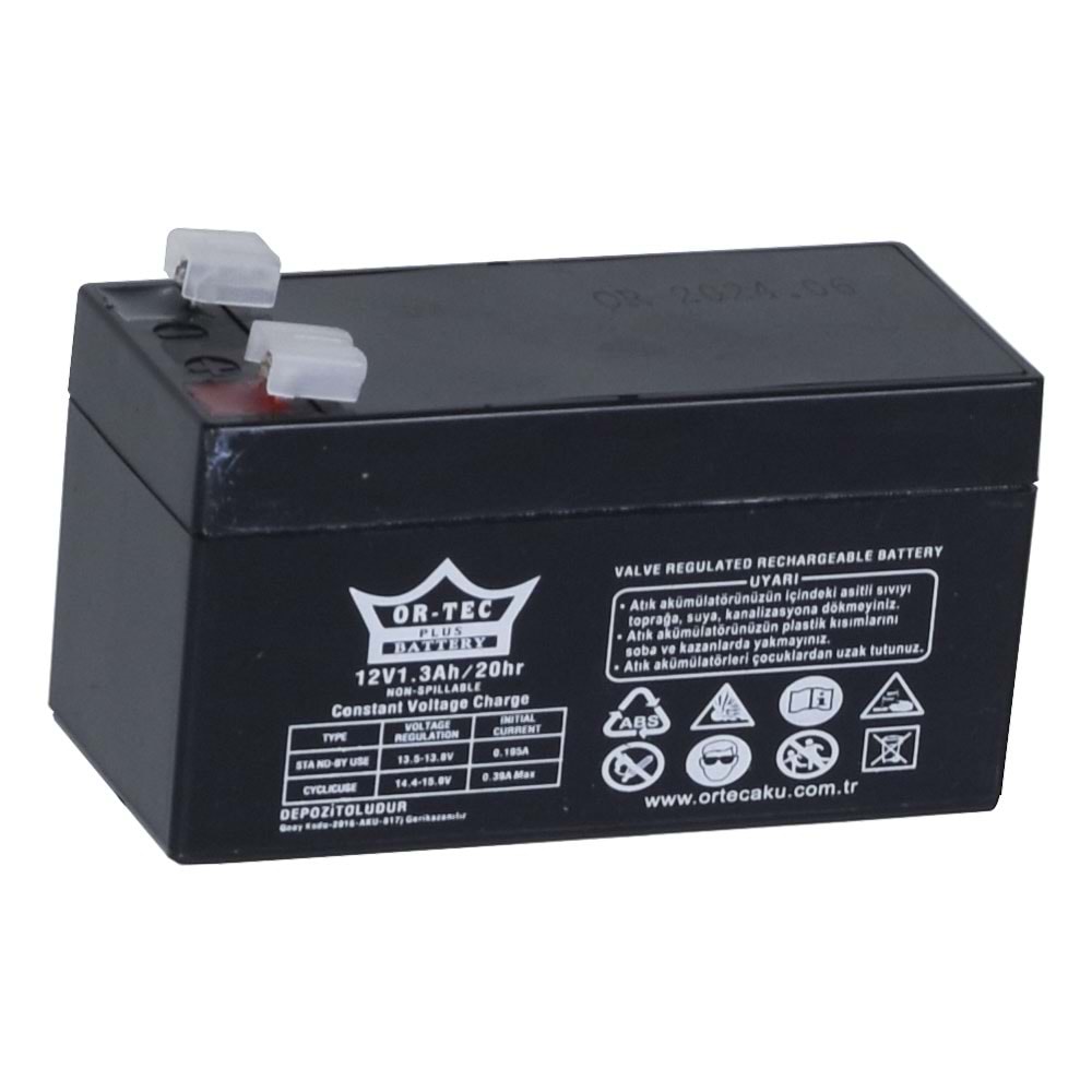 ORTEC 12V 1,3A Akü ORTEC-12V1,3