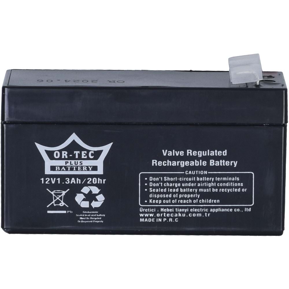 ORTEC 12V 1,3A Akü ORTEC-12V1,3