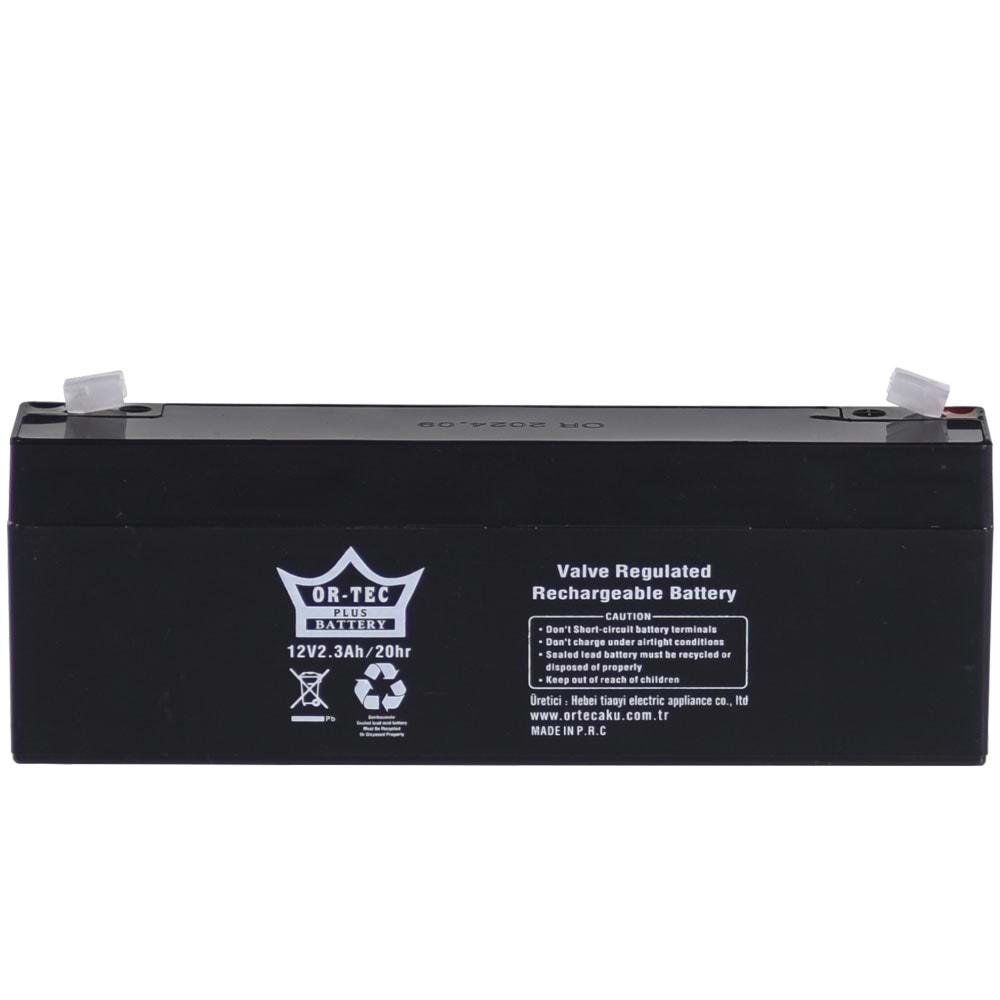 ORTEC 12V 2,3A Uzun Akü ORTEC-12V2,3