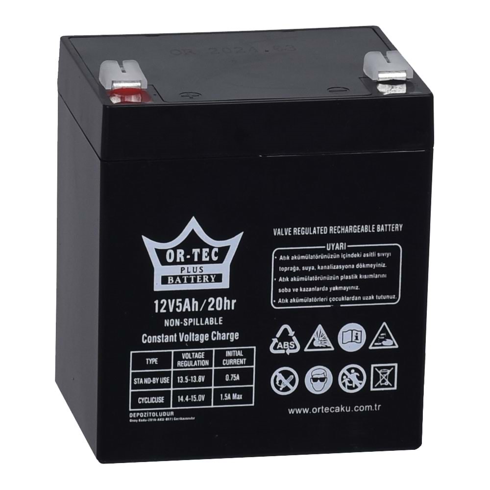 ORTEC 12V 5A Akü ORTEC-12V5