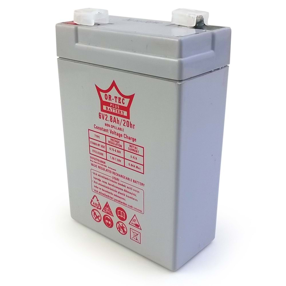 ORTEC 6V 2,8A Akü ORTEC-6V2,8