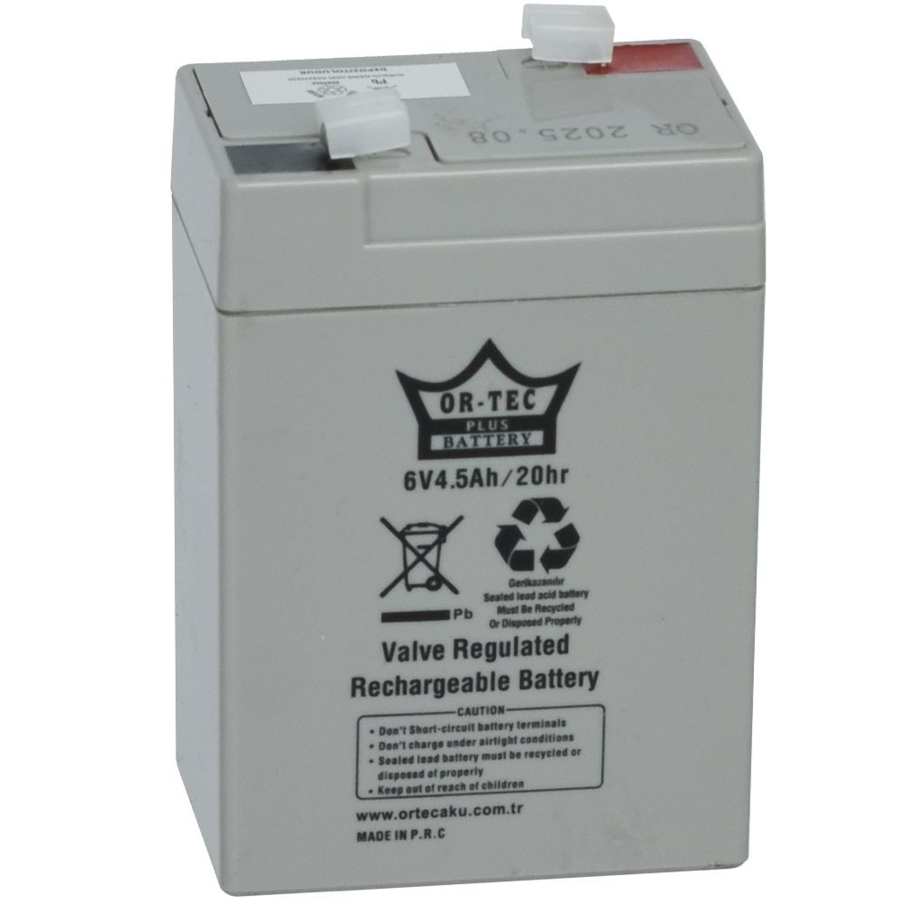 ORTEC 6V 4,5A Akü ORTEC-6V4,5