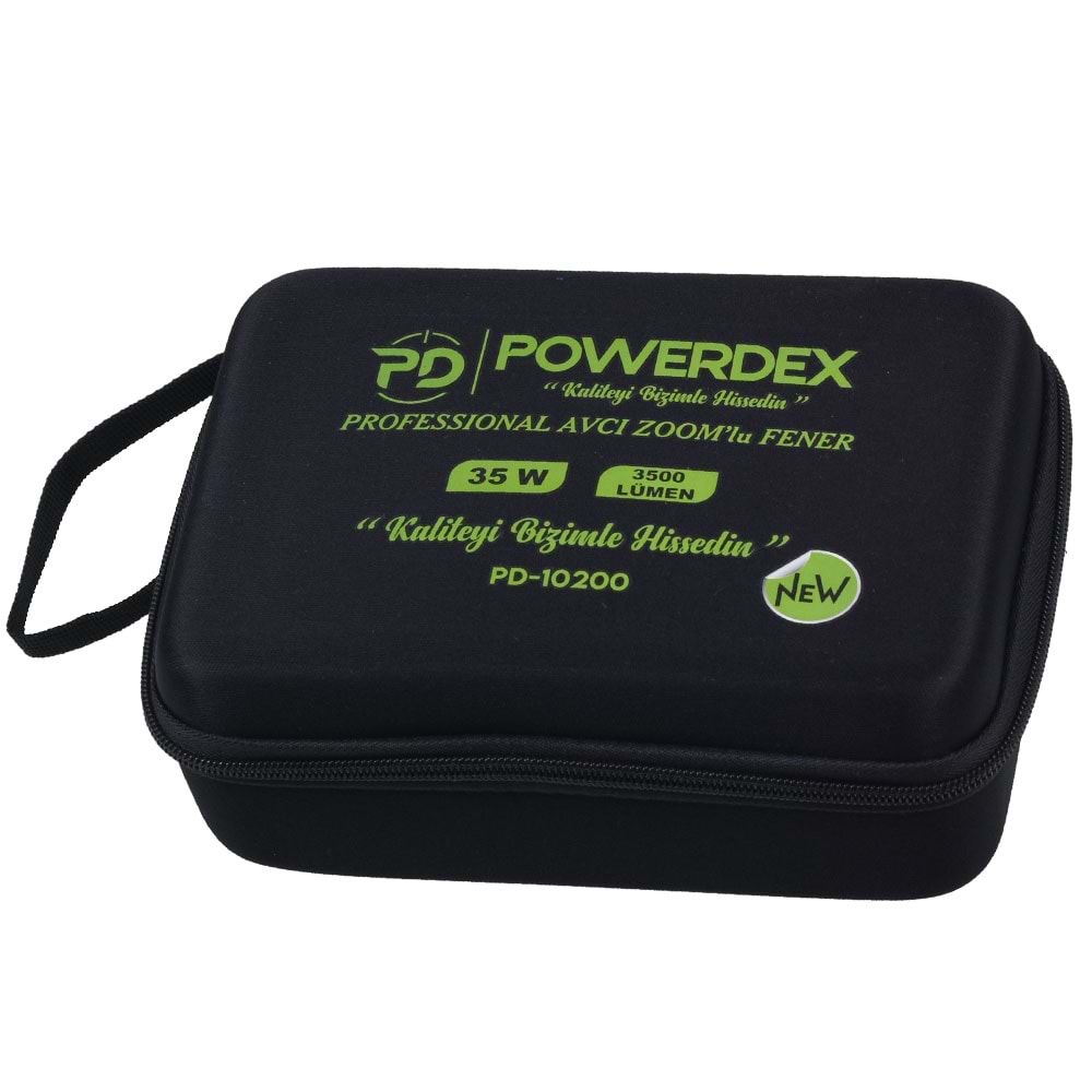 POWERDEX 35W Zoom Lu Şarjlı Fener PD-10200