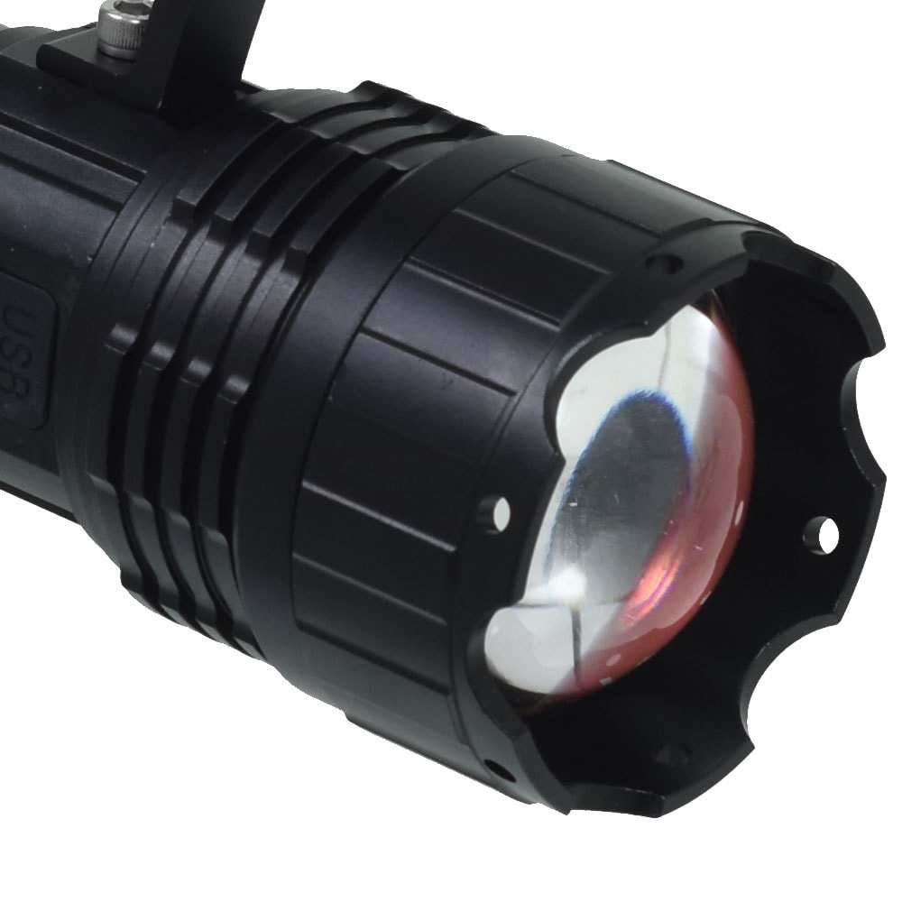 POWERDEX 90W Şarjlı Profesyonel Avcı Tüfek Feneri PD-16000