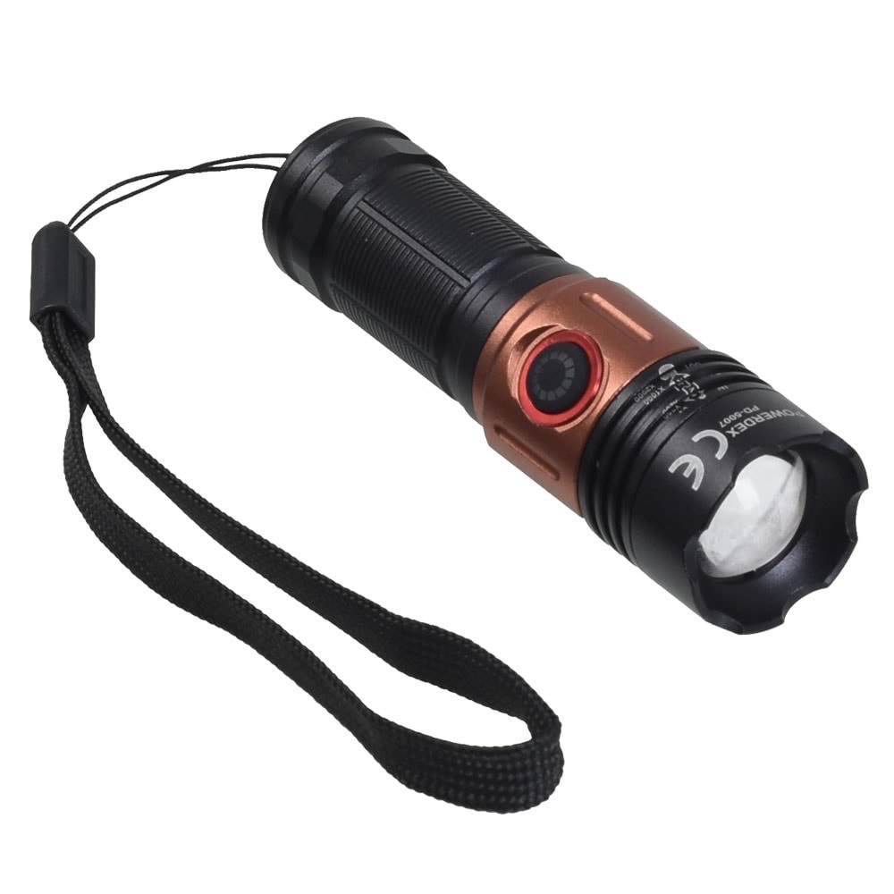 POWERDEX 20W Zoom Lu Şarjlı Fener PD-5007