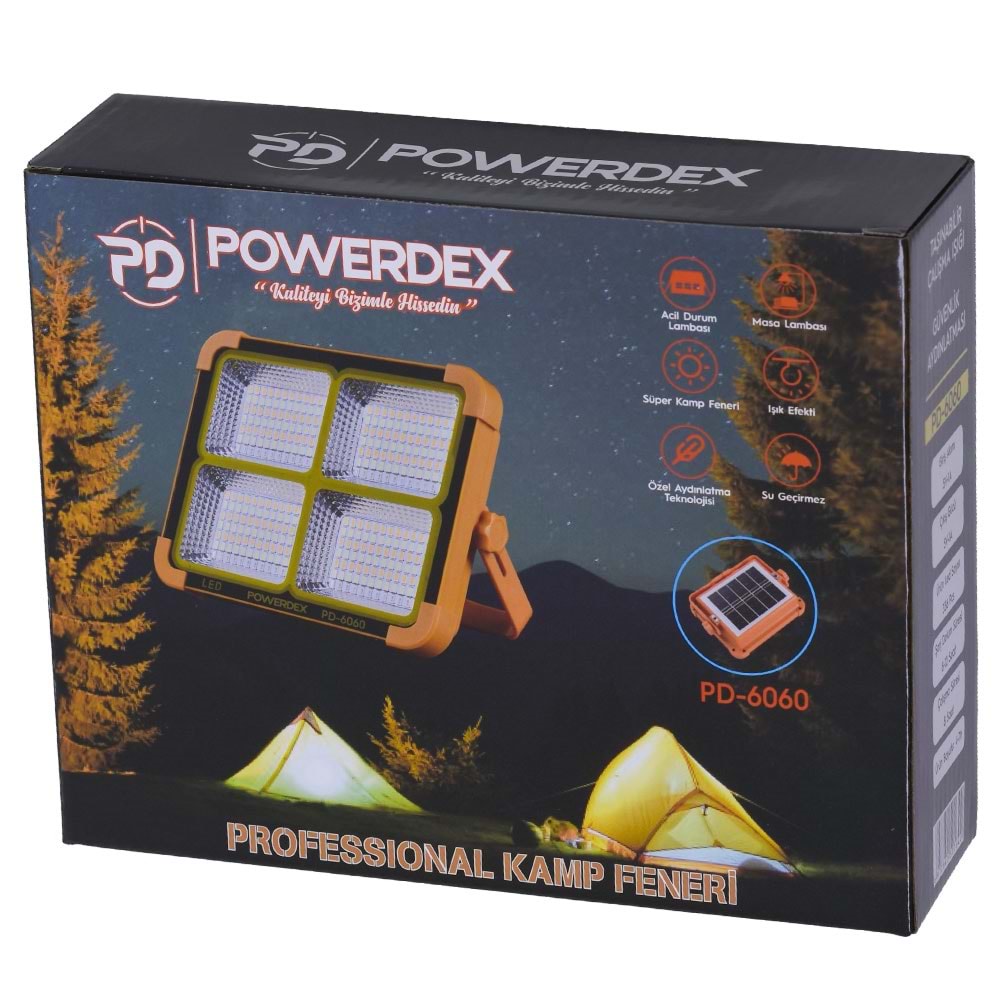 POWERDEX Solar Kamp Feneri PD-6060