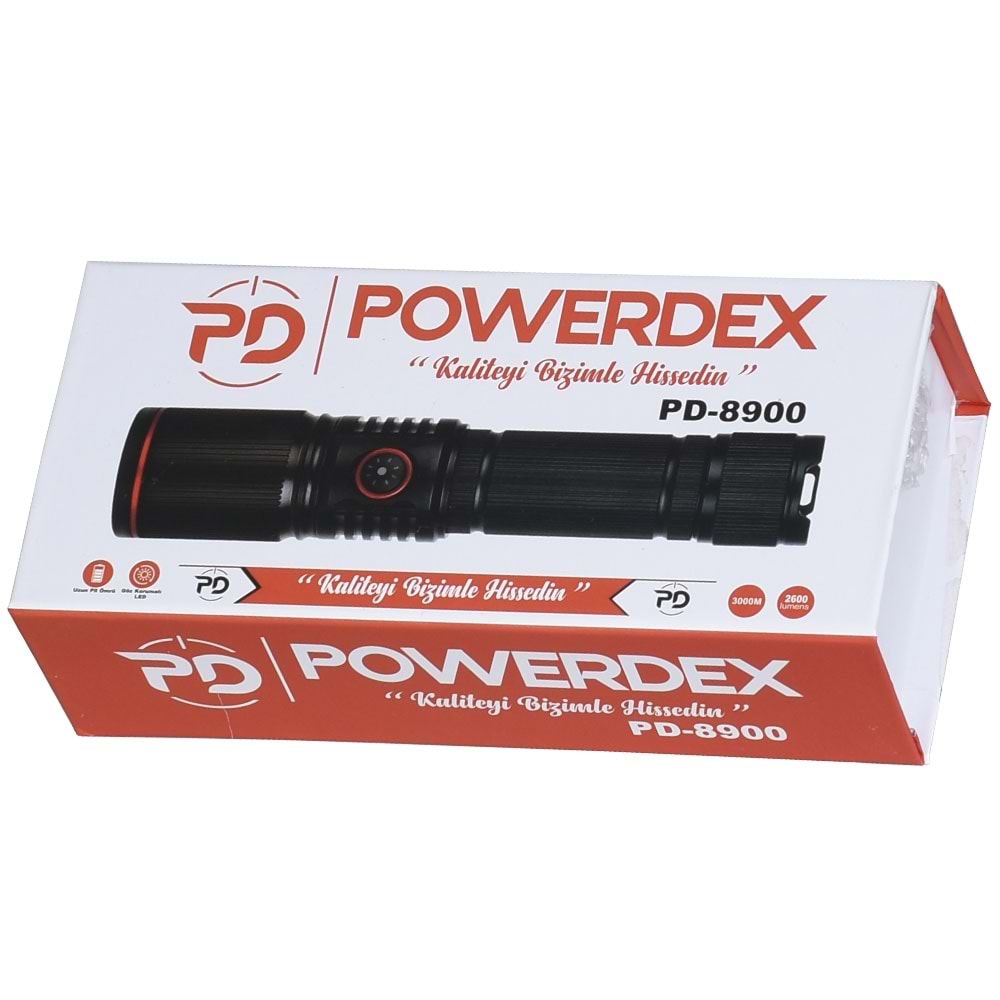 POWERDEX Şarjlı Tüfek Feneri PD-8900
