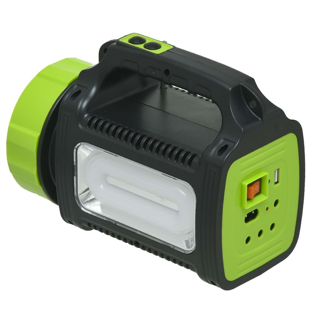 POWERDEX 50W Radyolu 3 Ampüllü Solar Şarjlı Projektör Set PD-9090