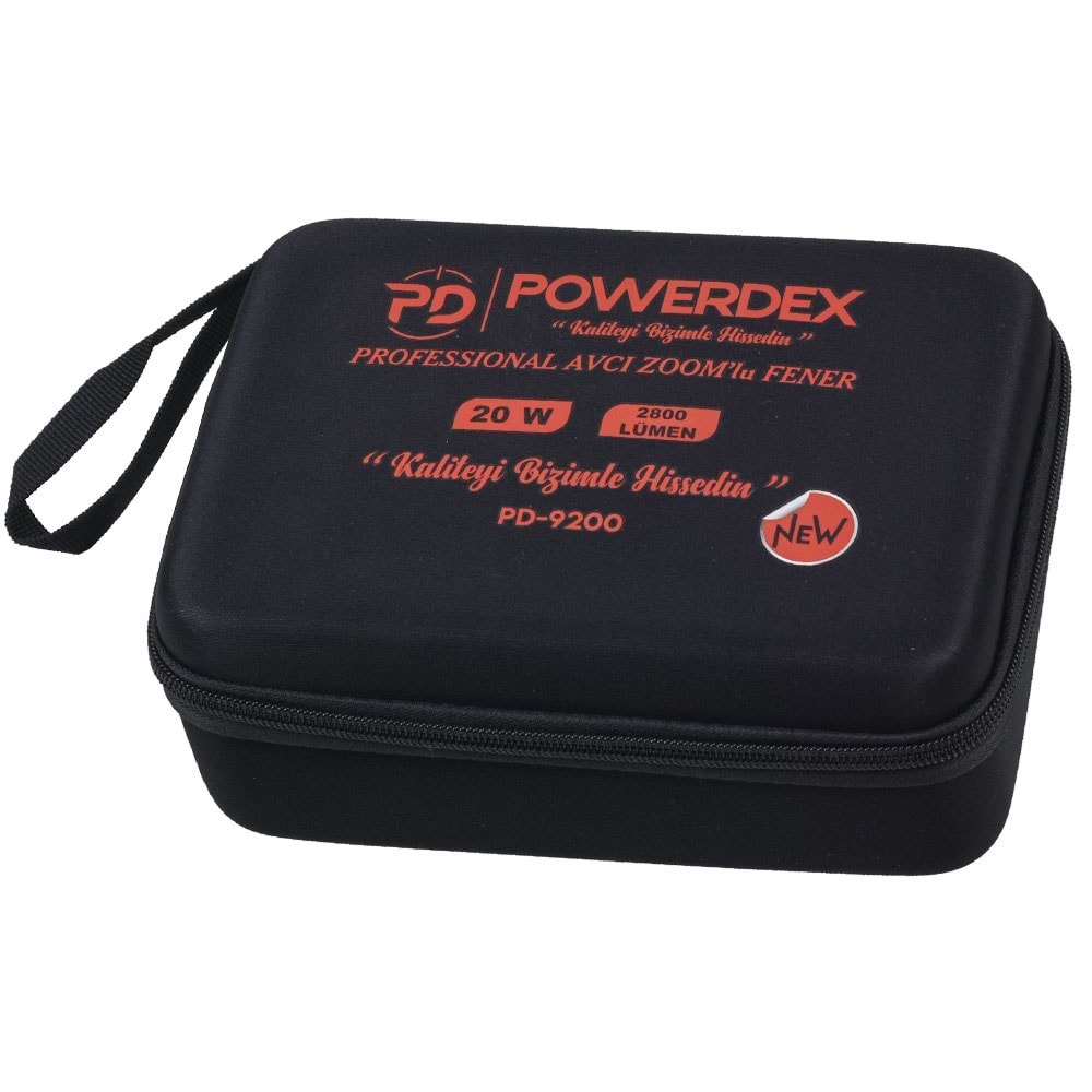 POWERDEX Şarjlı Profesyonel Avcı Feneri PD-9200