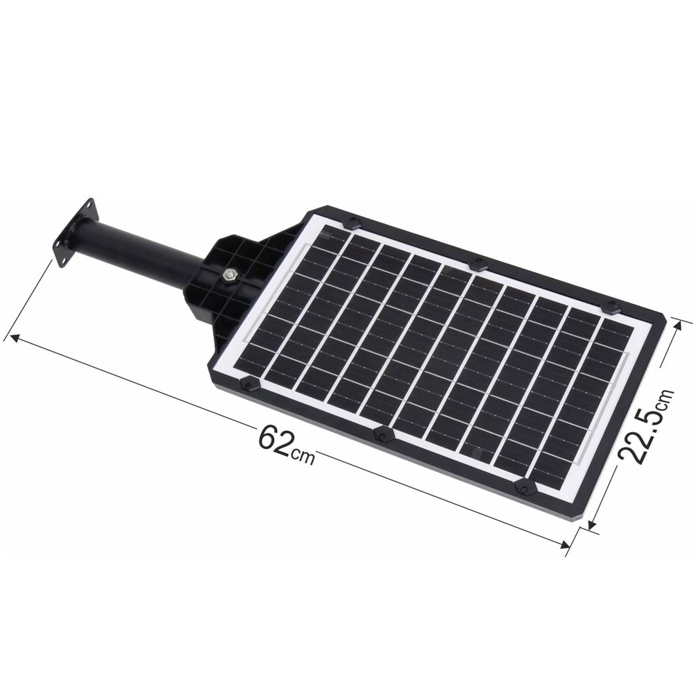PANTHER IP-66 Sensörlü Kumandalı Solar şarjlı Ledli Sokak Lambası PT-W7114-1