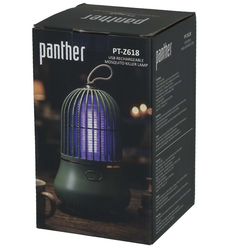 PANTHER Usb Şarjlı Sinek Öldürücü Işık PT-Z618