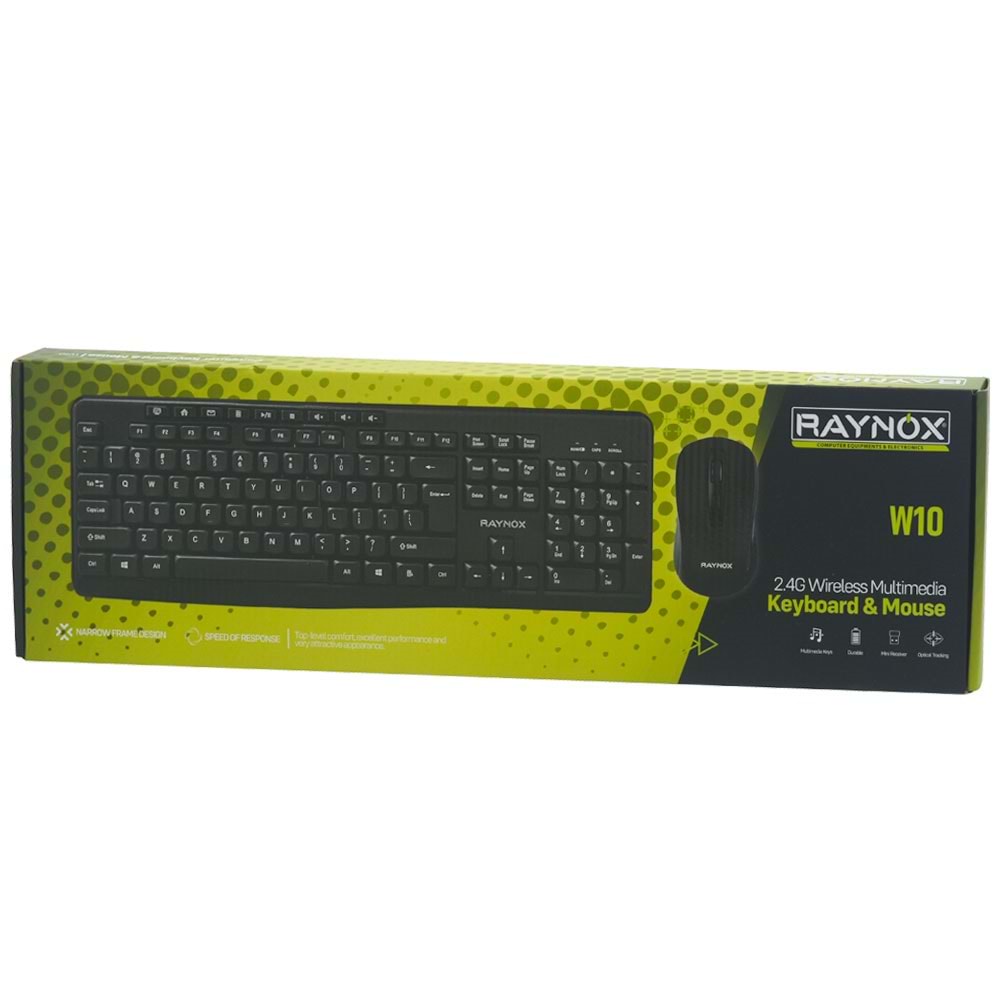 RAYNOX Kablosuz Klavye ve Mouse Set RX-W10