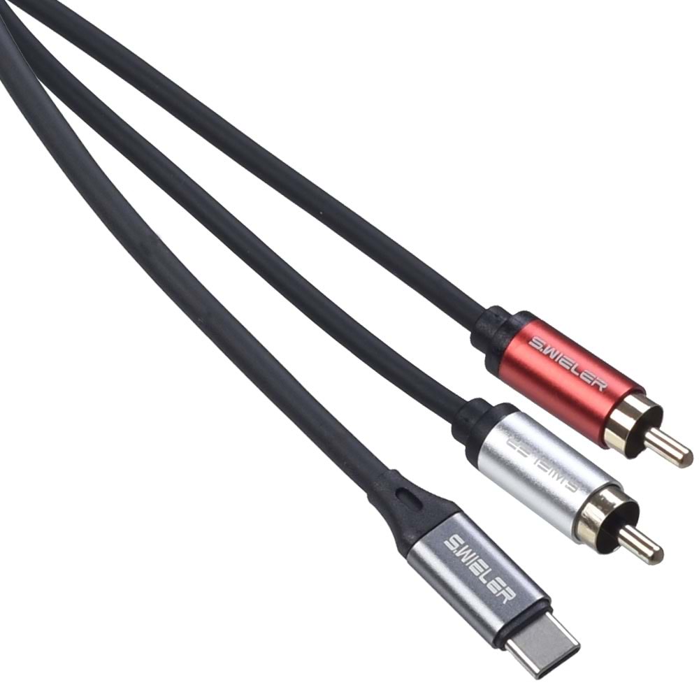 S.WIELER Type C - 2 x Rca 2 Metre Erkek Kablo SC2R-2M
