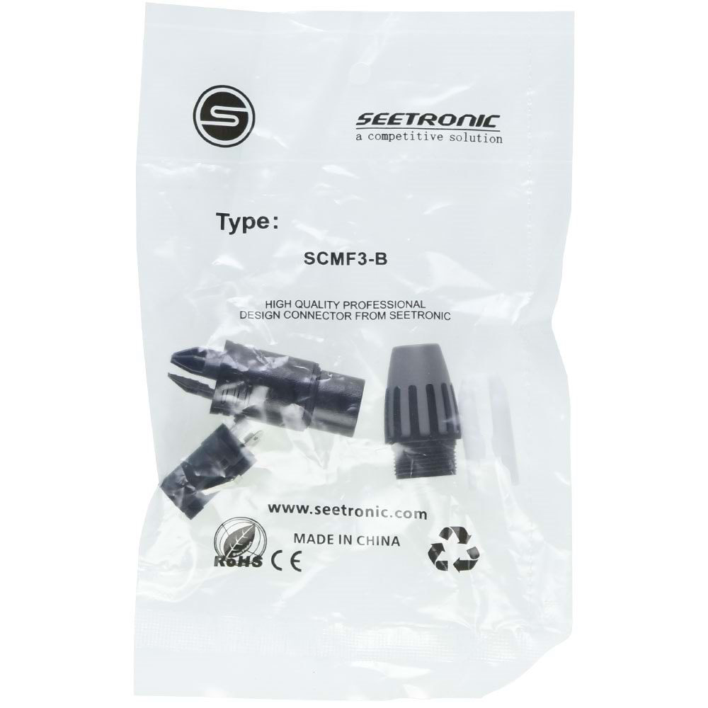 SEETRONIC Xlr 3 Pin Canon Dişi Jak SCMF3-B