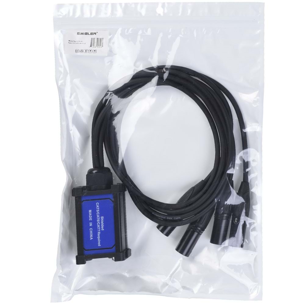 S.WIELER Cat-6 4 x Xlr Erkek Exender SCTX-4M