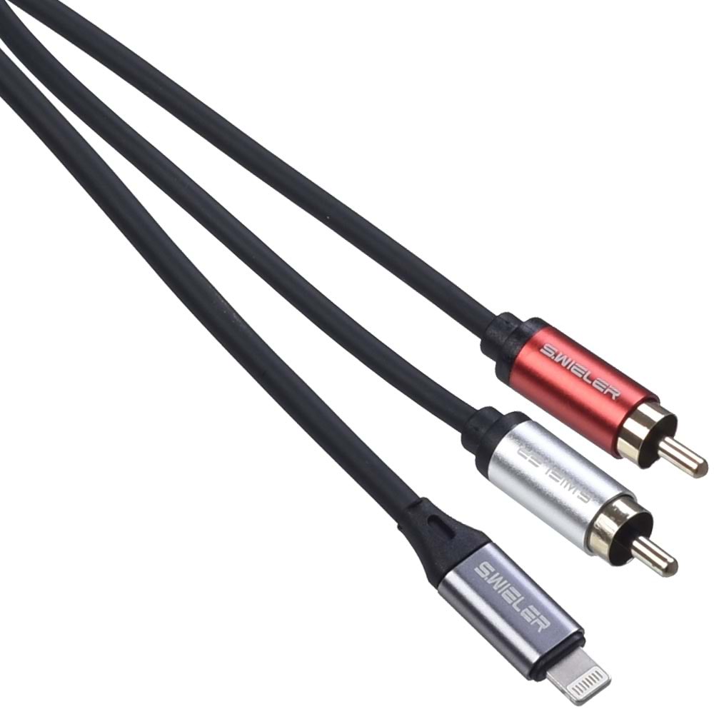 S.WIELER İphone - 2 x Rca 2 Metre Erkek Kablo Sİ2R-2M