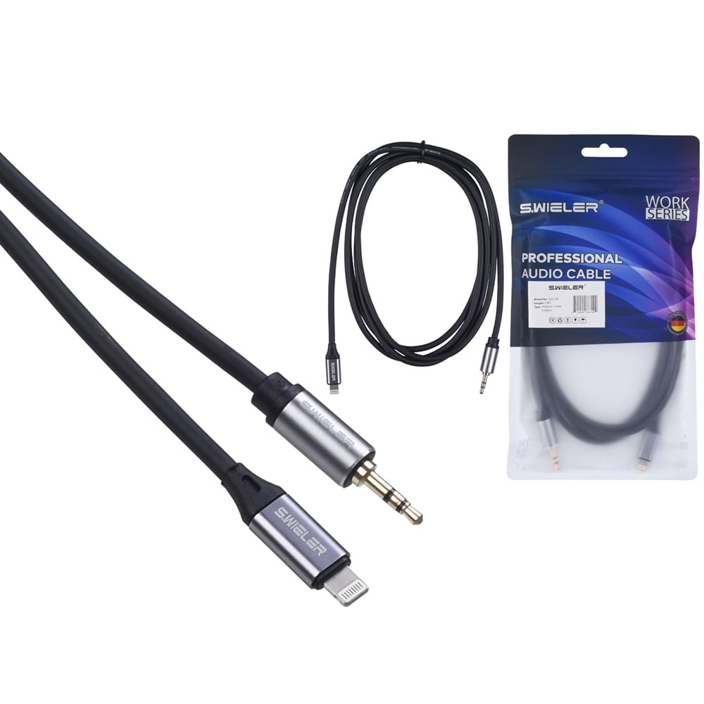 S.WIELER İphone - 3.5 mm 2 Metre Stereo Kablo Sİ2S-2M
