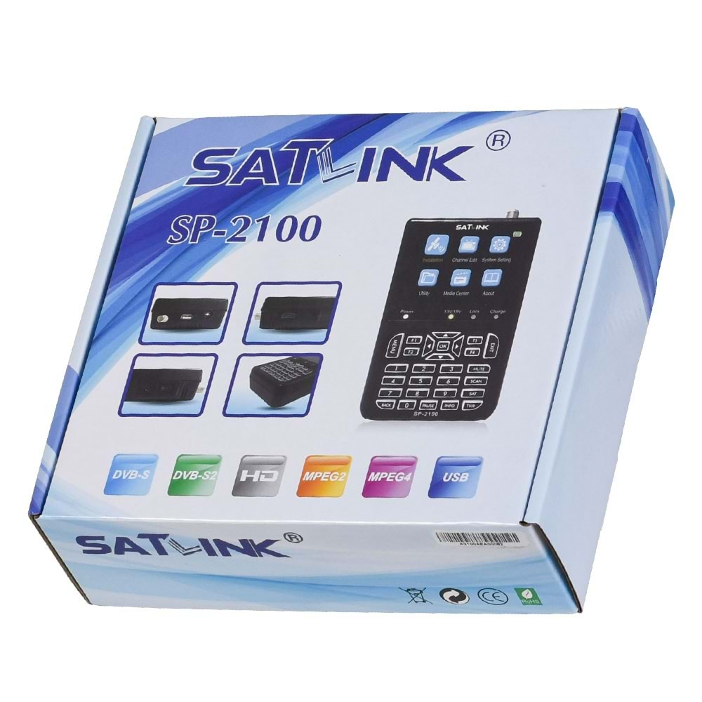 SATLINK Hd Ekranlı Uydu Bulucu SP-2100