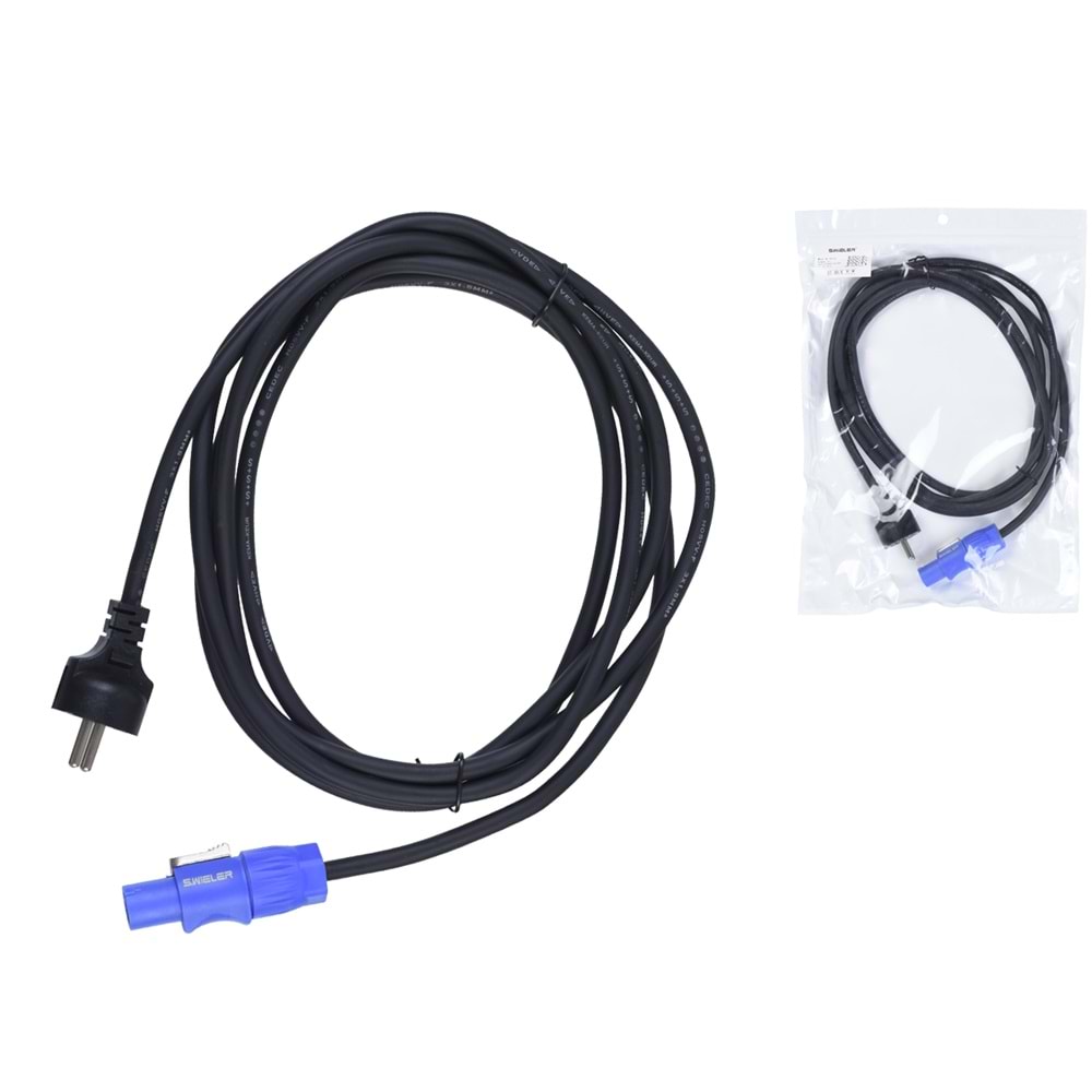 S.WIELER Powercon - 220V 3X1.5 mm Kablo Uzunluğu: 5 Metre SPV-5M