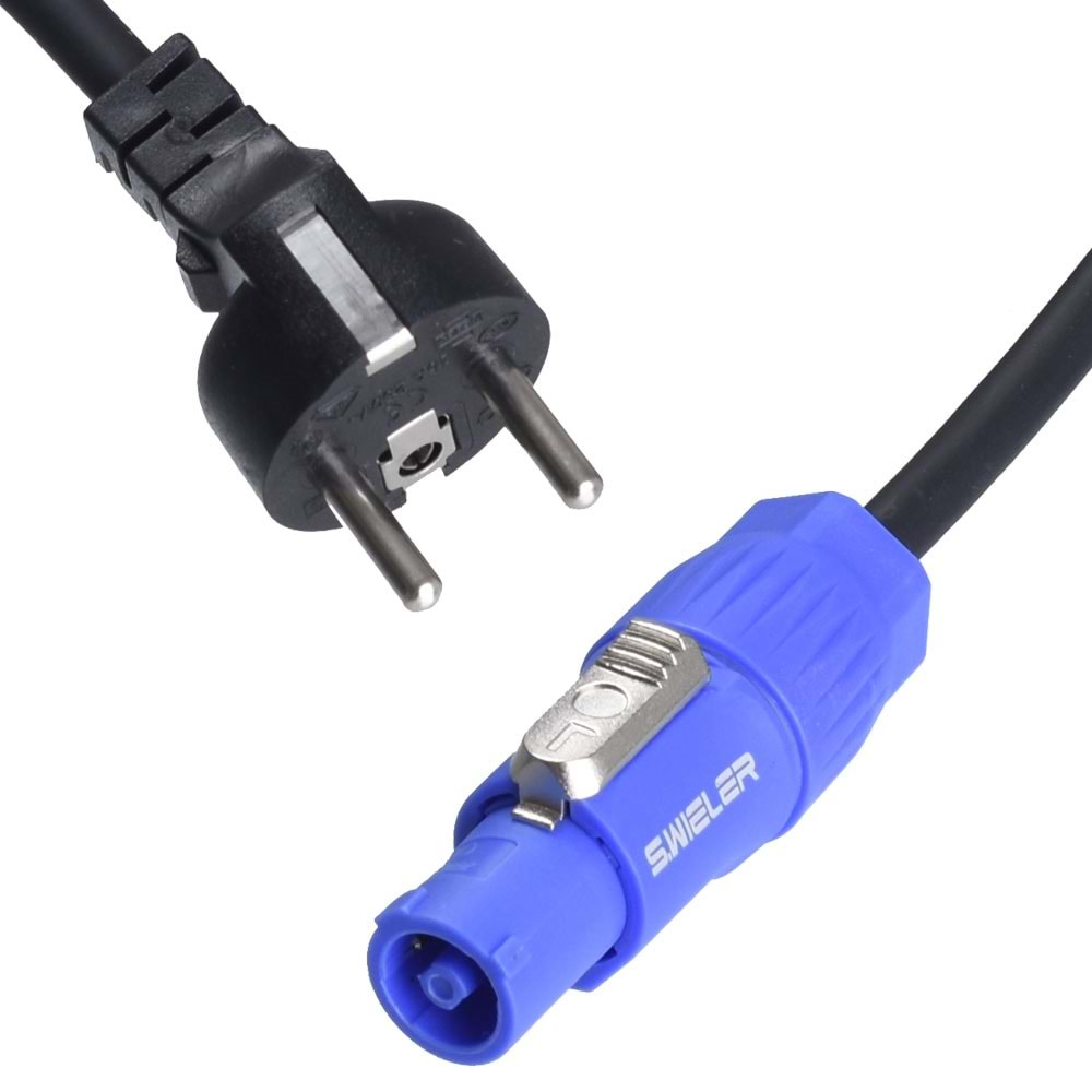 S.WIELER Powercon - 220V 3 X 1.5 mm 5 Metre Kablo SPV-5M